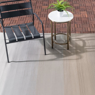Big Sur Ash Ombre Reversible Outdoor Patio Rug