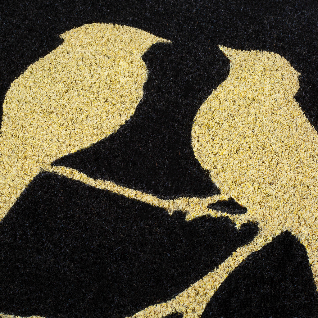Birds on a Branch Natural Coir Doormat