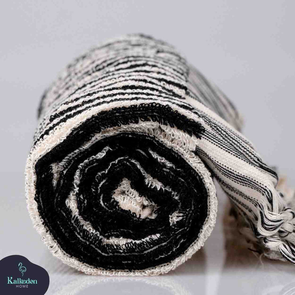 Striped Hand Towel | Organic Cotton Plush & Absorbent