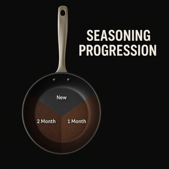 Black Angus Carbon Steel Frying Pan – Heavy-Duty Fry Pan for Professional Cooking