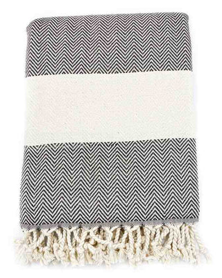 Herringbone Turkish Towel | Oversized Sand-Resistant Cotton Towel