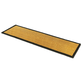 Black Border Natural Coir Doormat