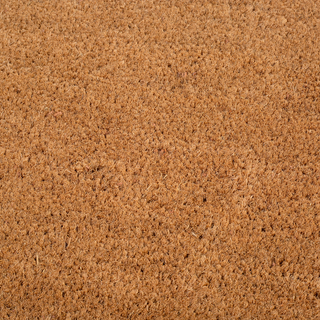Black Border Natural Coir Doormat