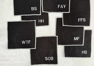 Elegant Linen Cocktail Coasters Set – 8-Piece Black & White Bar Collection