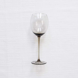 Modern Black Smoke Glasses Set of 4 | Contemporary Smoked Glass Drinkware