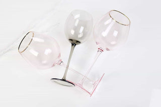 Modern Black Smoke Glasses Set of 4 | Contemporary Smoked Glass Drinkware