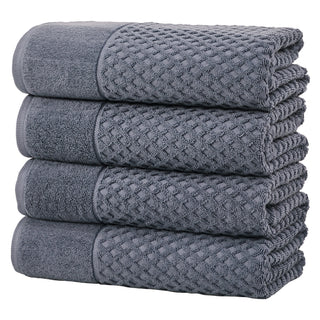 Grayson Cotton Diamond Waffle Weave Bath Towel Set
