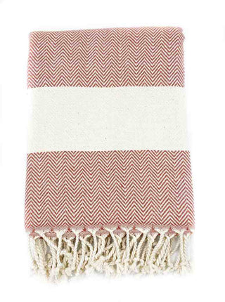 Herringbone Turkish Towel | Oversized Sand-Resistant Cotton Towel