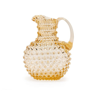 Hobnail Glass Jug in Butterscotch – 2 Liter