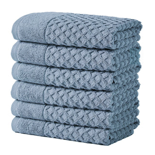 Grayson Cotton Diamond Waffle Weave Bath Towel Set