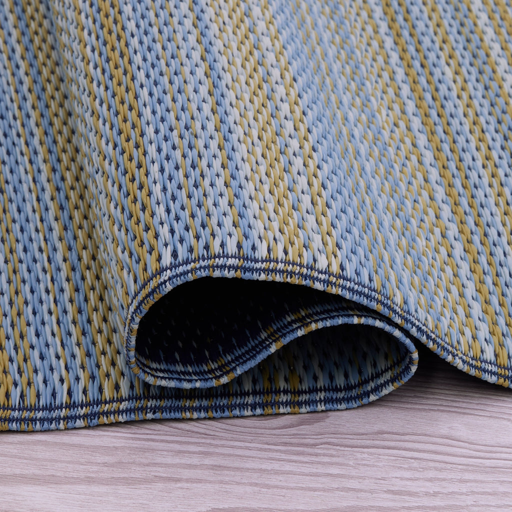 Cancun Striped Reversible Outdoor Patio Rug