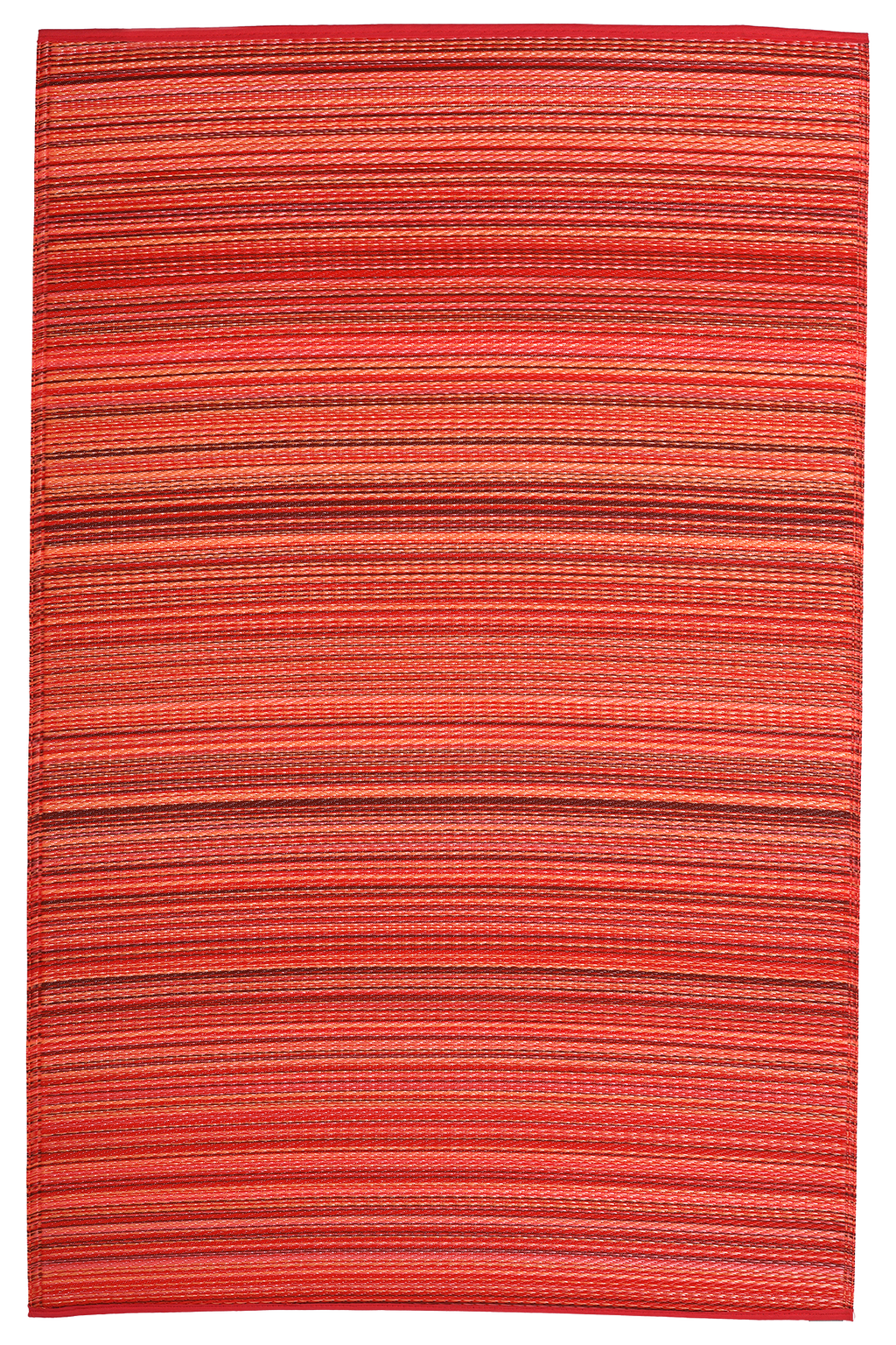 Cancun Sunset Striped Reversible Outdoor Patio Rug