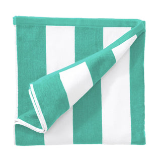 Elegant Cotton Velour Cabana Stripe Beach Towel – Novia Collection