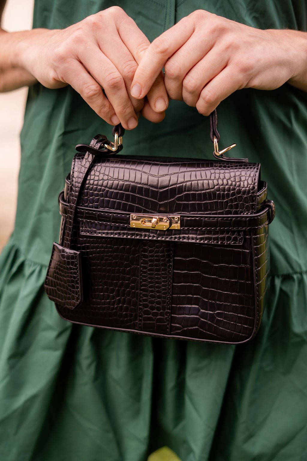 Celine Croc Handbag