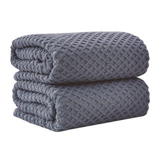 Grayson Cotton Diamond Waffle Weave Bath Towel Set