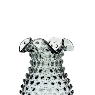 Hobnail Glass Vase in Charcoal Haze – Petal