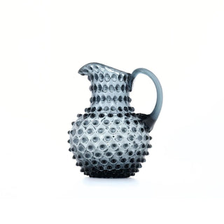 Hobnail Glass Creamer Jug in Charcoal Haze – 1 Liter