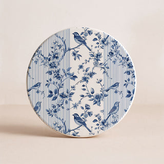 Blue & White Chinoiserie Ceramic Coasters – Classic Porcelain-Inspired Designs