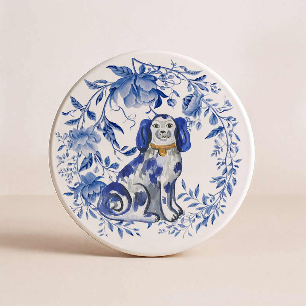 Blue & White Chinoiserie Ceramic Coasters – Classic Porcelain-Inspired Designs