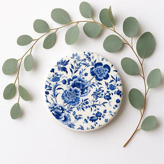 Blue & White Chinoiserie Ceramic Coasters – Classic Porcelain-Inspired Designs