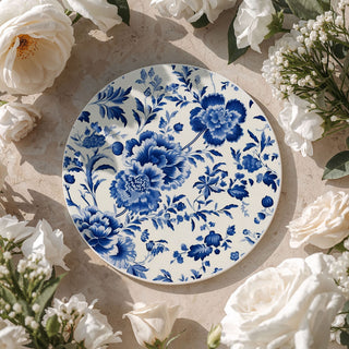 Blue & White Chinoiserie Ceramic Coasters – Classic Porcelain-Inspired Designs
