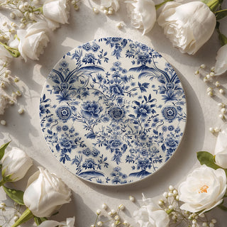 Blue & White Chinoiserie Ceramic Coasters – Classic Porcelain-Inspired Designs