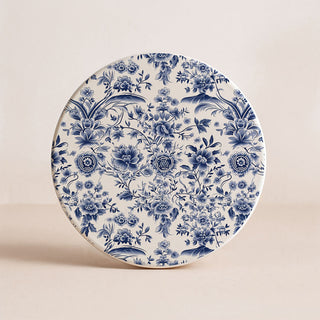 Blue & White Chinoiserie Ceramic Coasters – Classic Porcelain-Inspired Designs