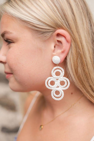 Chloe Raffia  - Drop Earring