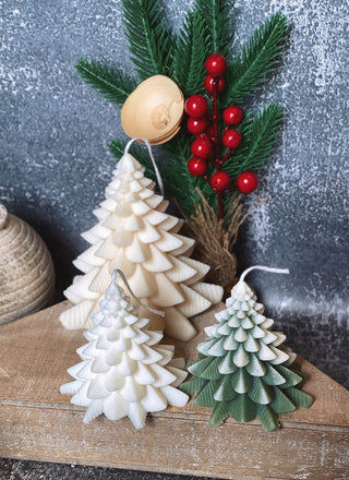 Christmas Fir Tree Candles - Festive Holiday Decor for Your Home