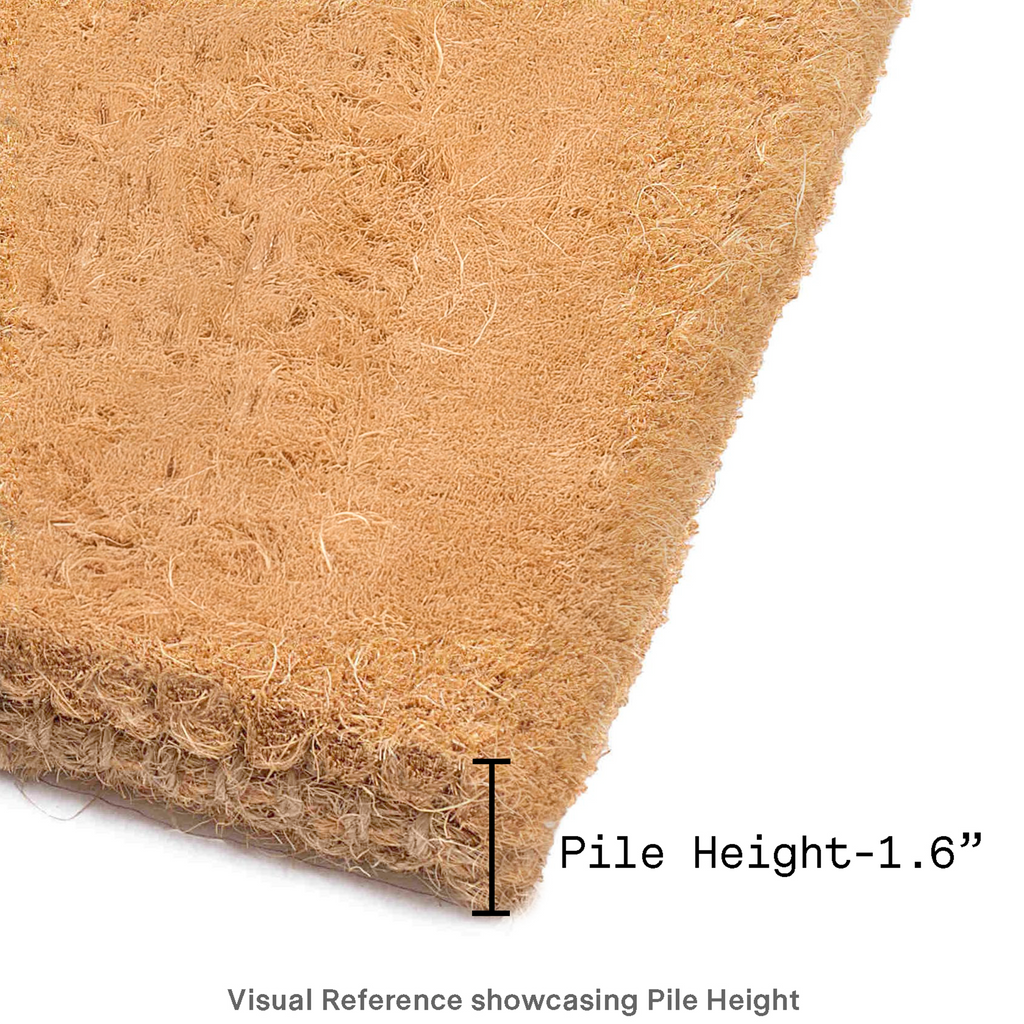Magnolia Branch Green Floral Coir Doormat
