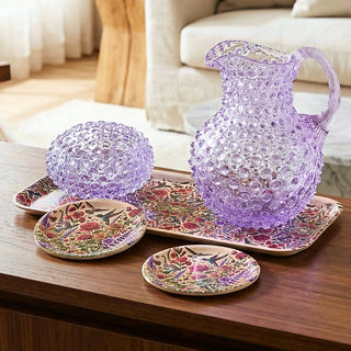 Hobnail Glass Bowl in Lilac Bloom – Small