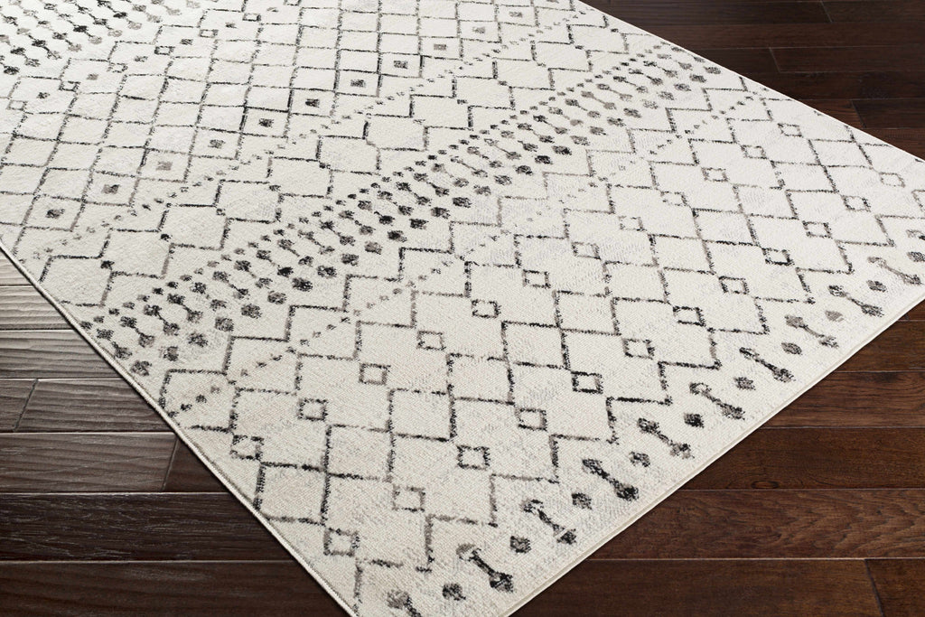 Scandi Moroccan Trellis Rug – Patterned Washable Living Room Carpet