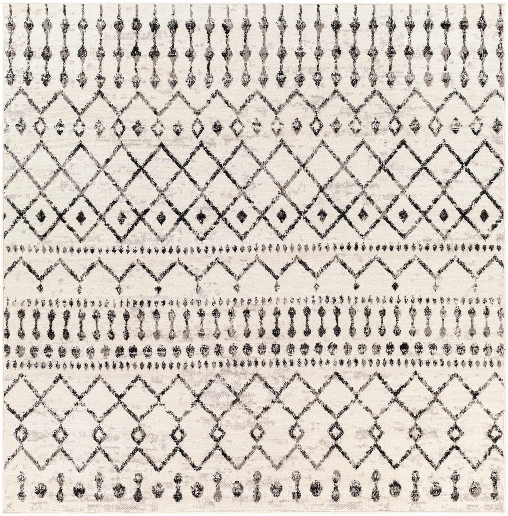 Scandi Moroccan Trellis Rug – Patterned Washable Living Room Carpet