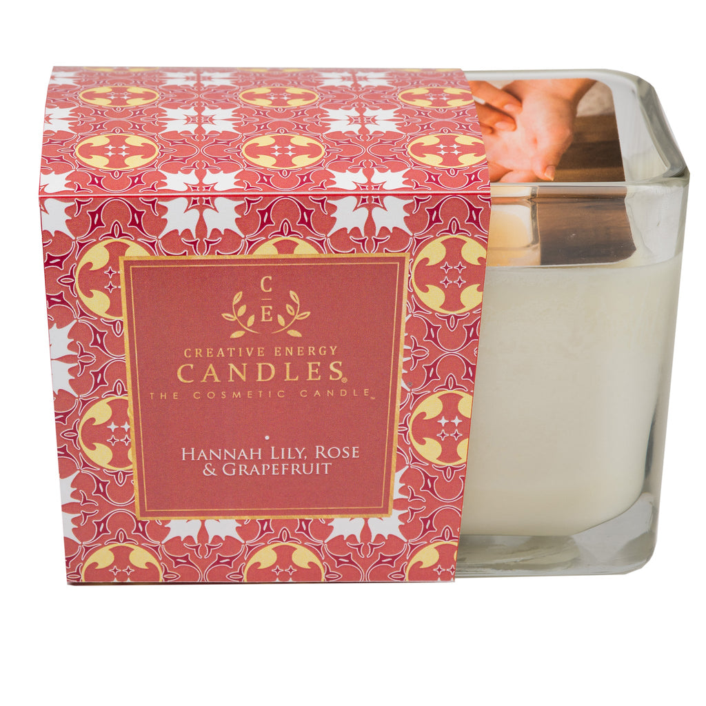 Hannah Lily, Rose & Grapefruit Soy Lotion Candle – Floral Citrus Blend