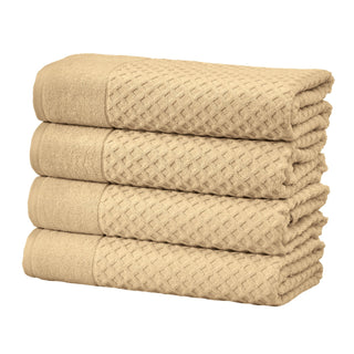 Grayson Cotton Diamond Waffle Weave Bath Towel Set