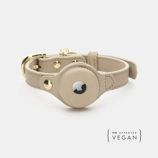 AirTag Enabled Vegan Leather Dog Collar – Cupertino | Smart & Stylish Pet Accessory