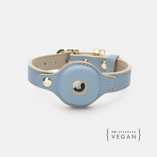 AirTag Enabled Vegan Leather Dog Collar – Cupertino | Smart & Stylish Pet Accessory