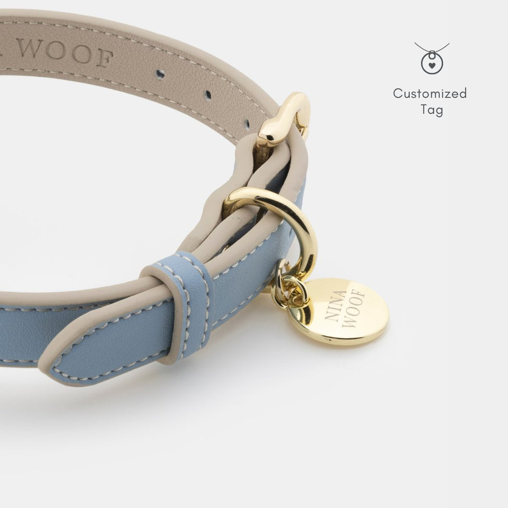 AirTag Enabled Vegan Leather Dog Collar – Cupertino | Smart & Stylish Pet Accessory