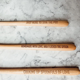 Give it a Rest Funny Spoon Rest & Wooden Spoon Set – Porcelain Kitchen Spoon Holder Gift