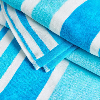 Elegant Cotton Velour Cabana Stripe Beach Towel – Novia Collection
