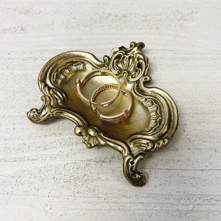 Ornate Metal Jewelry and Trinket Tray