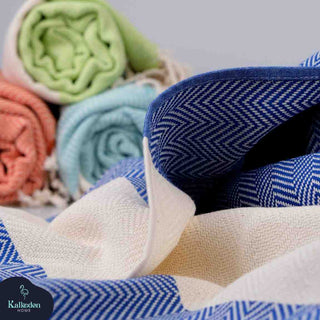 Herringbone Turkish Towel | Oversized Sand-Resistant Cotton Towel