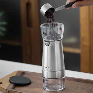USB Rechargeable Burr Coffee Grinder – Portable Electric Coffee & Spice Grinder