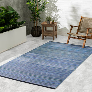 Cancun Striped Reversible Outdoor Patio Rug