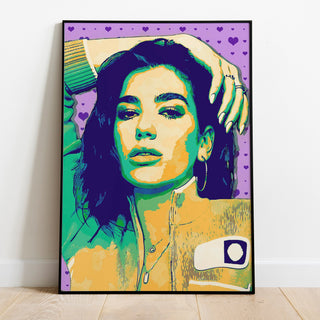 Dua Lipa Pop Colors Modern Art