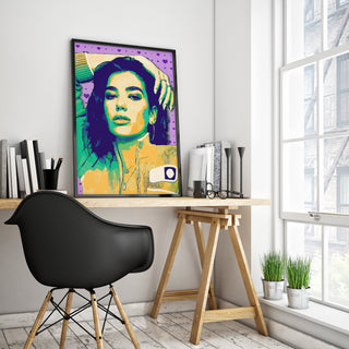 Dua Lipa Pop Colors Modern Art