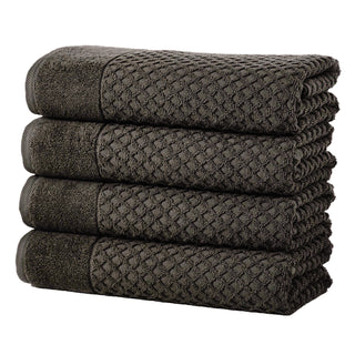Grayson Cotton Diamond Waffle Weave Bath Towel Set