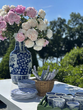 Extra Large Bird Scene Vase | Statement Decorative Accent