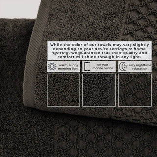 Grayson Cotton Diamond Waffle Weave Bath Towel Set