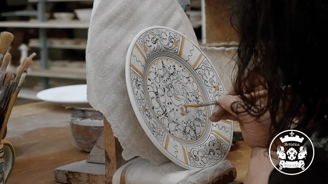 ORVIETO GREEN ROOSTER: Salad Bowl (Medium)